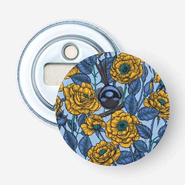 Wren in den Rose Flaschenöffner (Vorderseite)