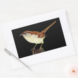 Wren Rechteckiger Aufkleber