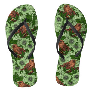 Wren und Hellebore, hellgrün Flip Flops