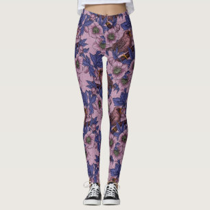 Wren und Hellebore, rosa und violett Leggings