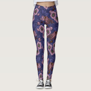 Wren und Hellebore, violett und rosa Leggings