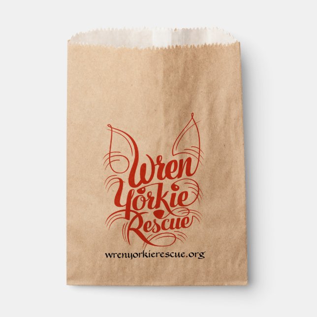 Wren Yorkie Rescue Geschenktütchen (Vorderseite)