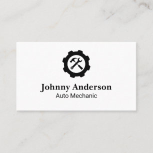 Wrench Hammer-Logo   Mechanik Visitenkarte