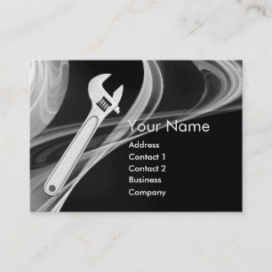 WRENCH METAL MECHANICS,PLUMBERS Pearl Paper Visitenkarte
