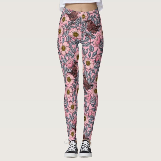 Wrens in den Rose Leggings (Vorderseite)