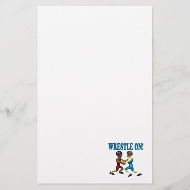 Wreslte an briefpapier (Vorderseite)