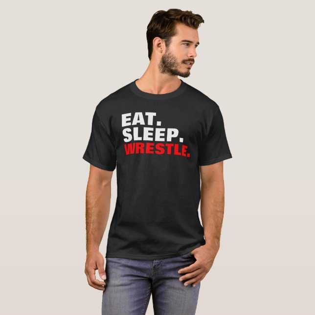 Wrestle - Der dunkle männliche T - Shirt (Vorne ganz)