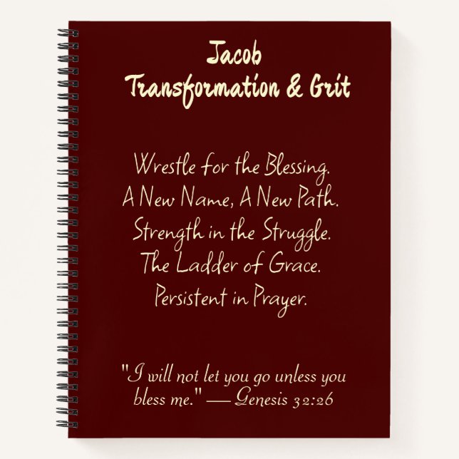 Wrestle for the Blessing" Christian Prayer Journal (Devant)