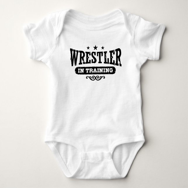 Wrestler in der Ausbildung Baby Strampler (Vorderseite)