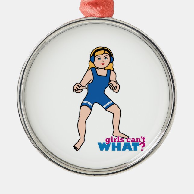 Wrestler - Licht/Blonde Ornament Aus Metall (Vorne)