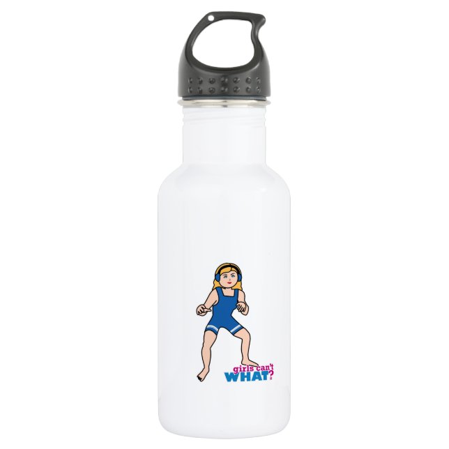 Wrestler - Licht/Blonde Trinkflasche (Vorderseite)