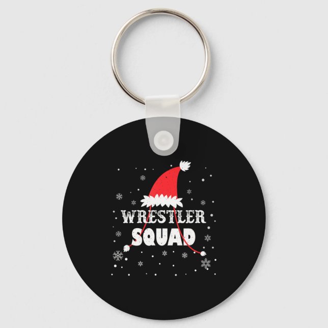 Wrestler Squad Christmas Wrestling Matching Xmas  Schlüsselanhänger (Vorderseite)
