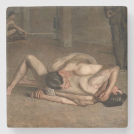 Wrestler (von Thomas Eakins) Steinuntersetzer