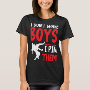 Wrestler Wrestling Ich jage keine Jungs, die ich B T-Shirt
