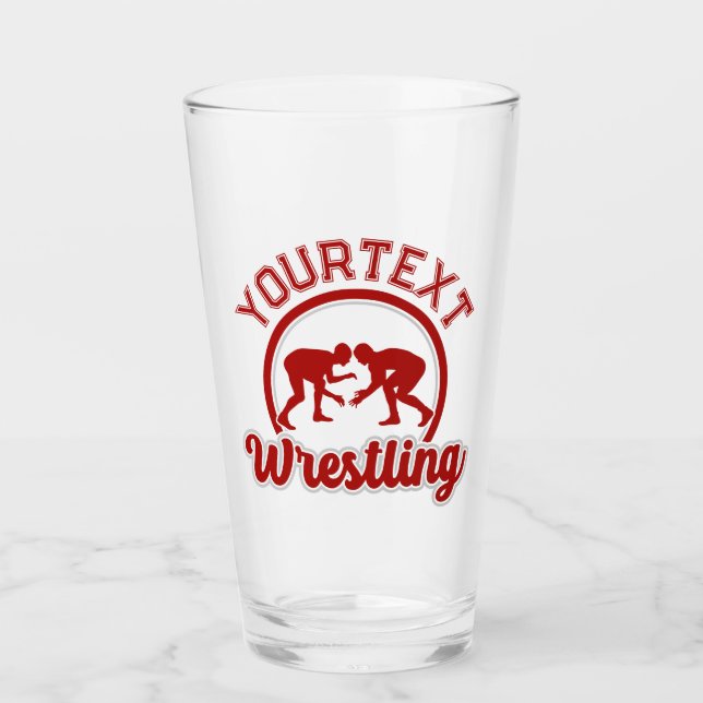 Wrestling ADD NAME Grapple Champion Team Player Glas (Vorderseite)