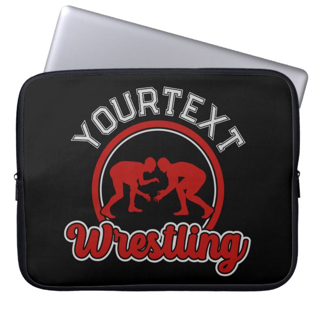 Wrestling ADD NAME Grapple Champion Team Player Laptopschutzhülle (Vorderseite)