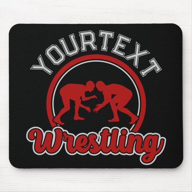 Wrestling ADD NAME Grapple Champion Team Player Mousepad (Vorne)