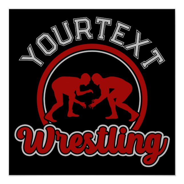 Wrestling ADD NAME Grapple Champion Team Player Poster (Vorderseite)
