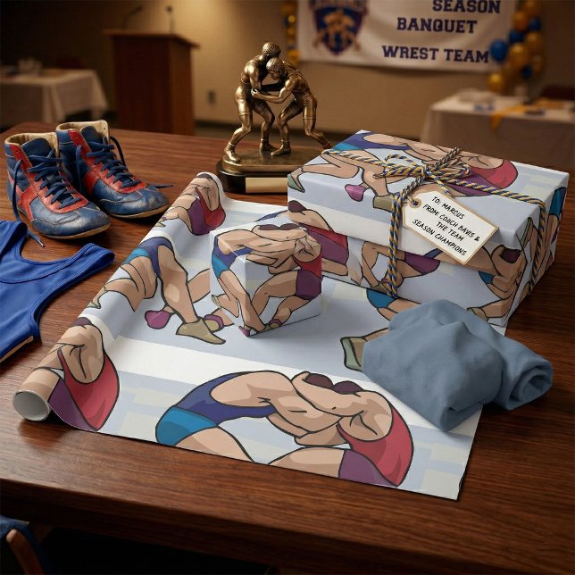 Wrestling Bout Geschenkpapier (Von Creator hochgeladen)
