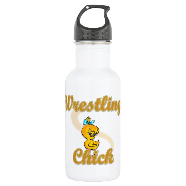 Wrestling Chick Trinkflasche (Vorderseite)