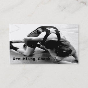 Wrestling Coach Business Card Visitenkarte