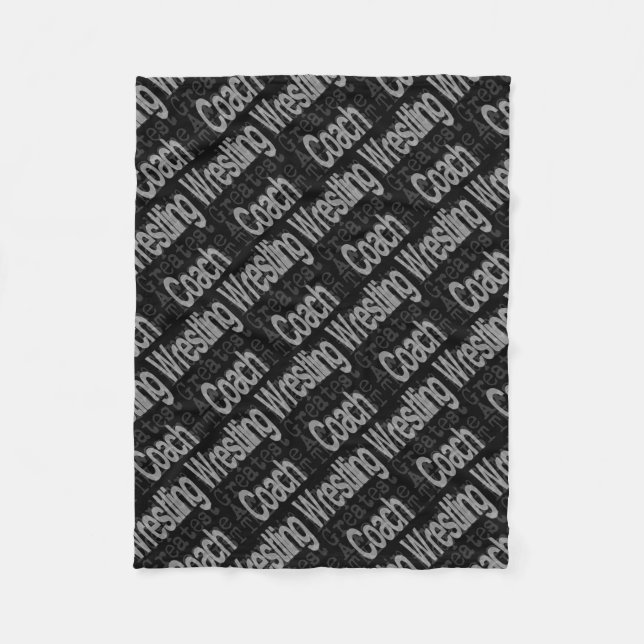 Wrestling Coach Extraordinator Fleecedecke (Vorderseite)