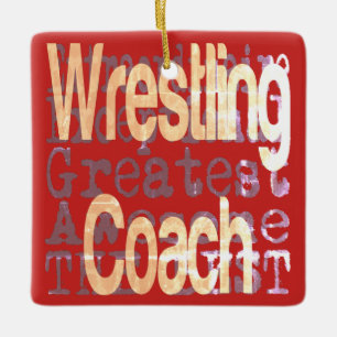 Wrestling Coach Extraordinator Keramikornament