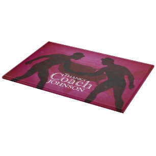 Wrestling dank Coach Silhouette Red Schneidebrett