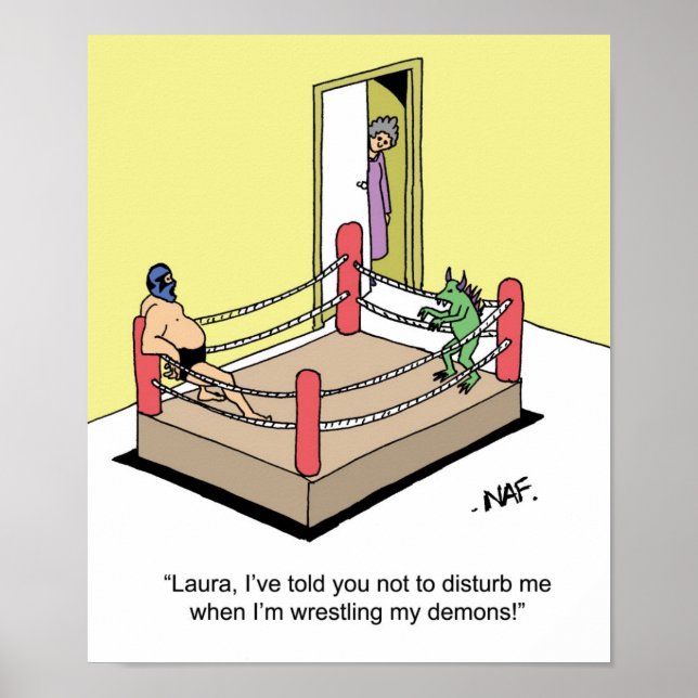 WRESTLING DEMONS POSTER (Vorne)