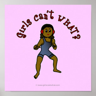 Wrestling der dunklen Frauen Poster