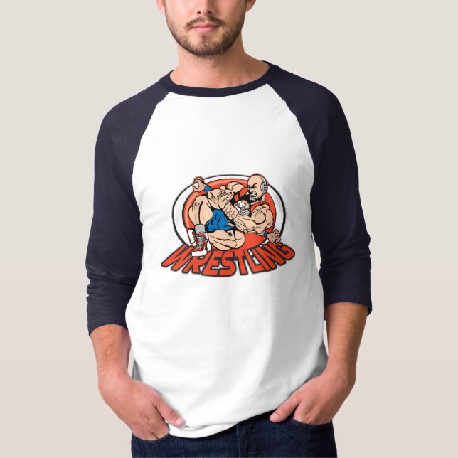 Wrestling-Drosselklappen-Griff T-Shirt (Vorderseite)