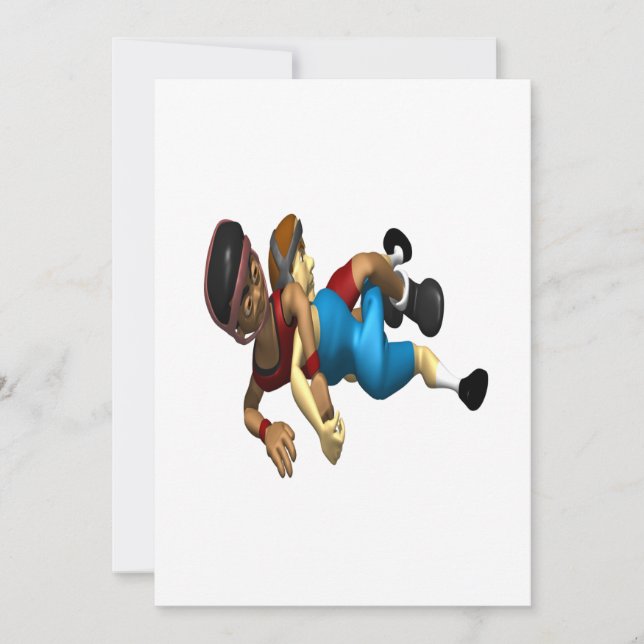 Wrestling Einladung (Vorderseite)