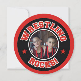 Wrestling-Felsen-Foto danken Ihnen zu kardieren Dankeskarte