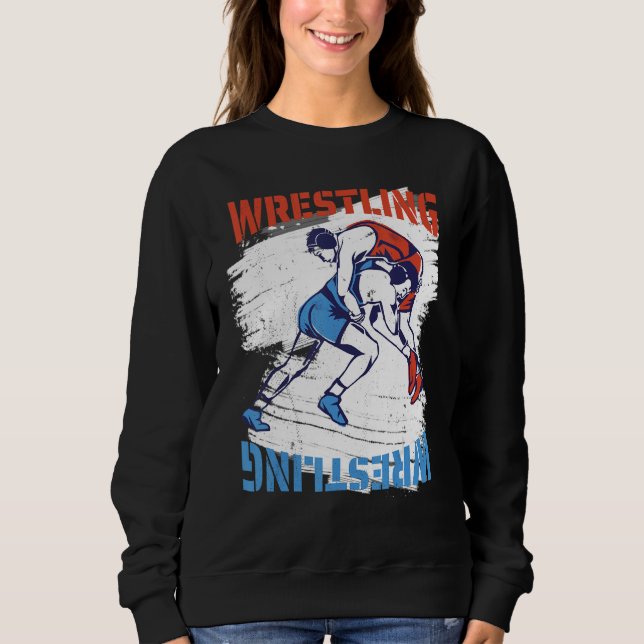 wrestling free hug. sweatshirt (Vorderseite)