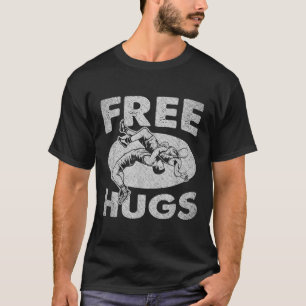 Wrestling - Funny Free Hugs Wrestling T-Shirt