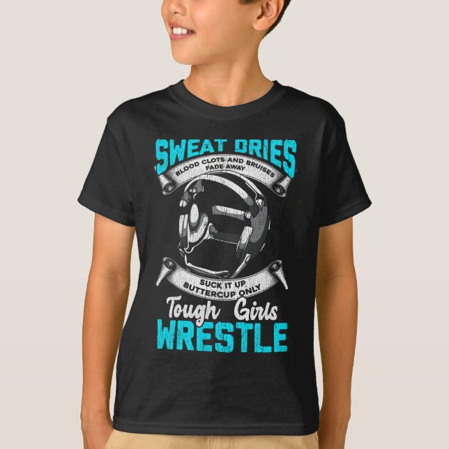 Wrestling Girl Geschenk Bruises Sport Frau T-Shirt (Vorderseite)