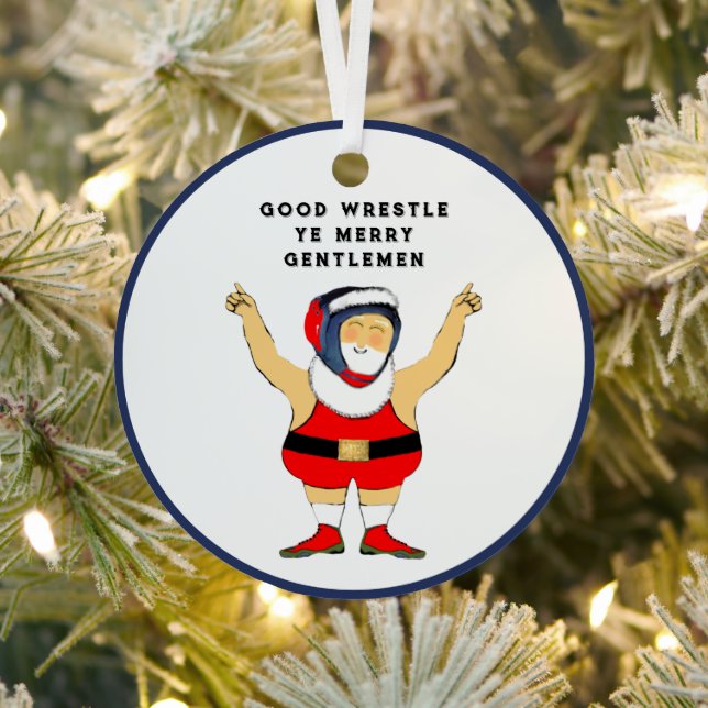 Wrestling Holiday-Geschenk Ornament Aus Metall (InSitu)
