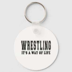 Wrestling ist es Lebensart Schlüsselanhänger