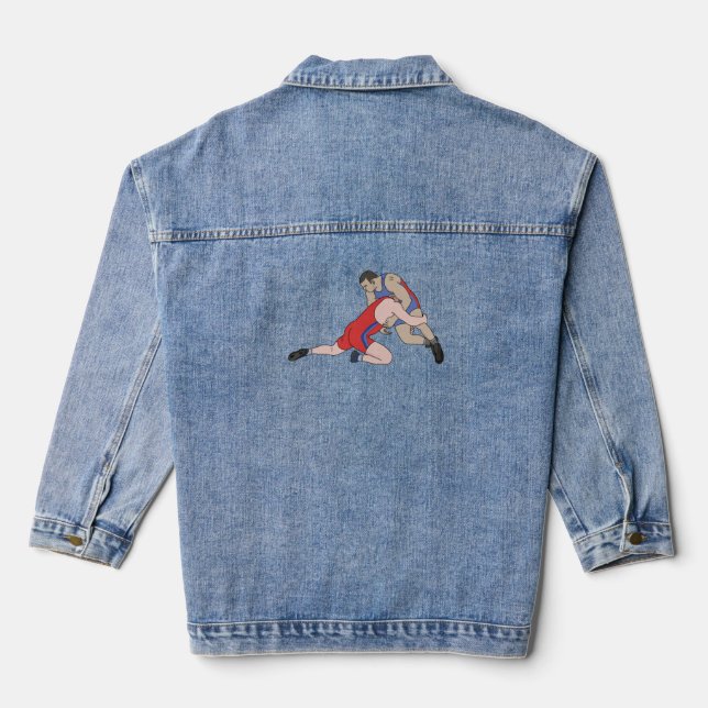 Wrestling Jeansjacke (Rückseite)