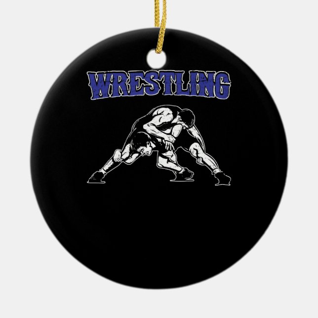 Wrestling Keramik Ornament (Vorne)
