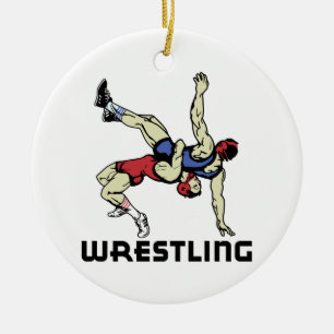 Wrestling Keramikornament