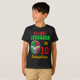 Wrestling Luchador Custom Colorado Birthday Boy T-Shirt