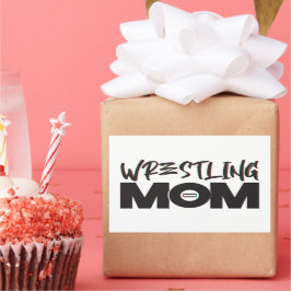 Wrestling-Mama-Aufkleber Rechteckiger Aufkleber