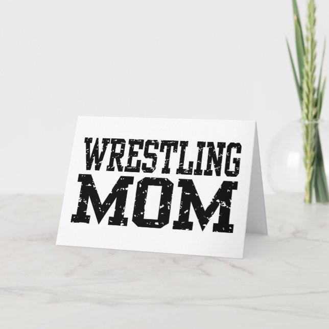 Wrestling-Mama Karte (Vorderseite)