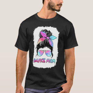 Wrestling Mama Leben gebleicht Messy Bun Hair Moth T-Shirt
