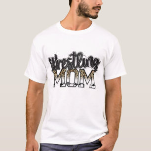 Wrestling Mama Leopard Funny Wrestling Geschenke f T-Shirt