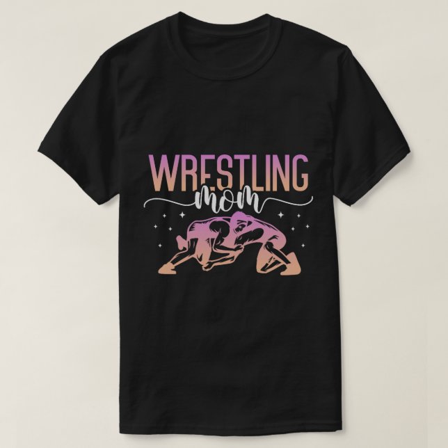 Wrestling Mama Mother Wrestler Fighter Mütter Day T-Shirt (Design vorne)