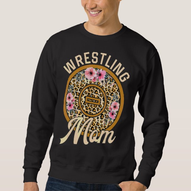 Wrestling Mama Mütter Tag Sweatshirt (Vorderseite)