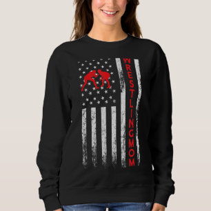 Wrestling Mama Wrestler Mama Vintage amerikanische Sweatshirt