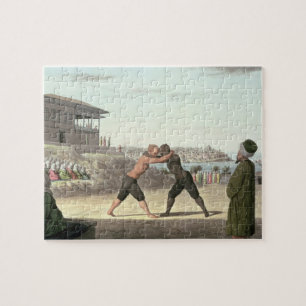 Wrestling-Match, Konstantinopel (w/c auf Papier)